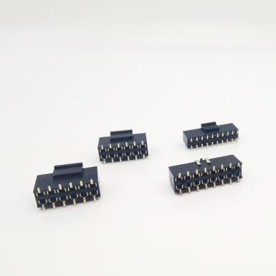 China audio & Video 2.54mm 1.27 Pitch Dual Row PCB Female Connector Pin Header SMT Connector for sale