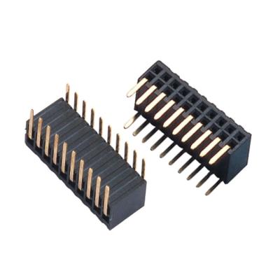 China audio & Video 1.27mm Female Header, Single Row, H4.3 Straight Type for sale