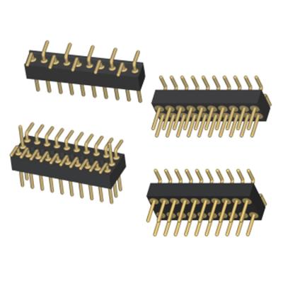 China audio & Video 1.27mm Machine Pin Adapters Single / Double / Triple Row SMT Types for sale