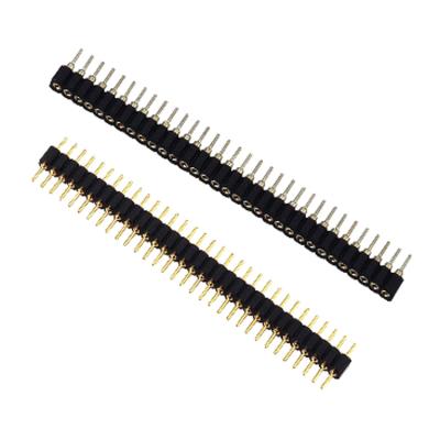 China audio & Video 1.778mm Machine Pin Adapters And Socket Single Row Straight for sale