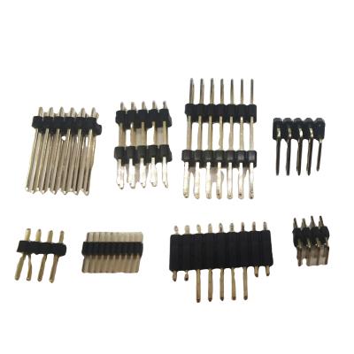 China audio & Video Customized Straight Female Connector Double Pin Header 1.0/1.27/2.0/2.54mm Pitch Row Single Row for sale