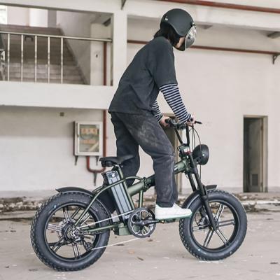 China 500w 750w 1000w aluminum alloy frame snow beach fat e bicycle foldable electric bicycle for wholesale for sale