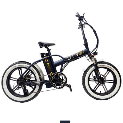 China European Green Power Foldable Snow Fat Tire 20*4.0 Aluminum Alloy Warehouse 48V500W Electric Bicycle For Adults for sale