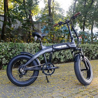 China Retro Aluminum Alloy 20inch DC Motor Folding Road Electric Bike Electric Fat Bike ebike 750w 48v for sale