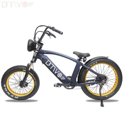 China Standard Hot Selling Suspension Fork Big Tire Snow Riding Bafang Cool Dual Motor Disc Brake Electric Bike 500W for sale