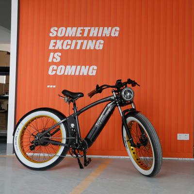 China Aluminum alloy most popular long range 2 seat full suspension 1000w fat tire e-bike electric city bike for sale