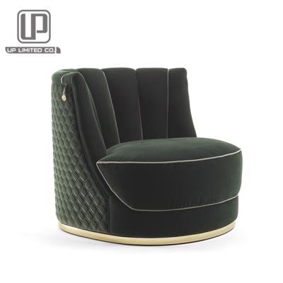 China Other italian modern living room furniture green velvet living room chairr for living room luxury armchair for sale