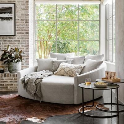 China White Canvas Fabric Sofa Bed Modern Square Arm (Other) Italian Luxury High End Home Decor Adjustable Rice Curved Loveseat for sale