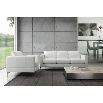 China White Top Leather Living Room Sofa Sets Grain (Other) Italian High End Modern Minimalist Snow Upholstery Adjustable Sofa Set 2Pcs for sale