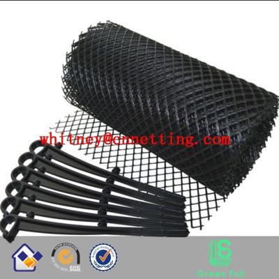 China Prevent Falling Down In Extruded Ditch Gutter Net Gutter Plastic Mesh Guard for sale