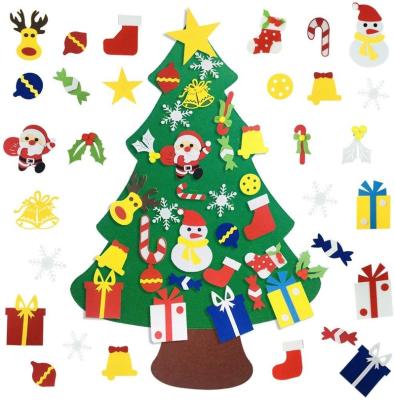 China Christamas Decoration CT-A702 DIY Felt Christmas Tree Kids Christmas Pine Felt Christmas Tree Ornament Decoraiton for sale