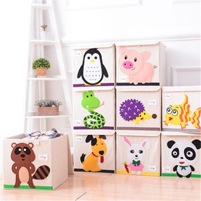 China Customized sale products T-HH-A025B best design collapsible folding animals kids Toy Storage boxes for boys and girls for sale