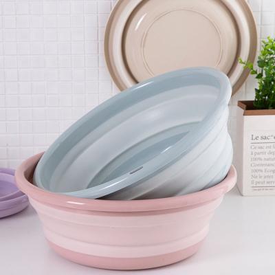 China Sustainable Modern Portable Collapsible Folding Wash Basin Laundry Laundry Plastic Basin for sale