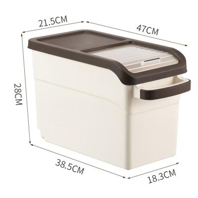 China Steamable Home Sealed Kitchen Rice Bucket Insect Rice Storage Pot Moisture Proof Flour Storage Bin for sale