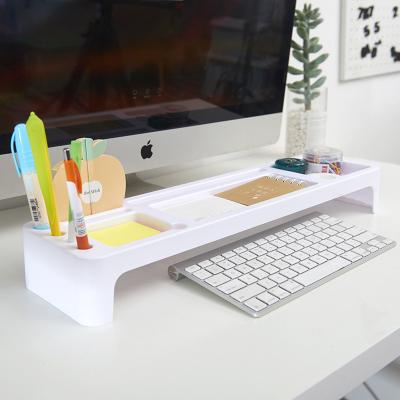 China Home Stored Stationery Storage Bracket Table Desktop Storage Holder Organizer Tray Office Desk Keyboard Storage for sale