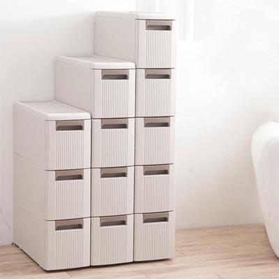 China Kitchen Bathroom Storage Cabinet Drawer Modern Narrow Type Gap Stretch European Gap Storage Cabinet Storage Box Construction Gather for sale