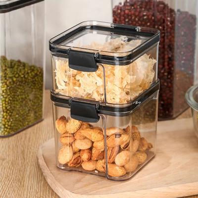 China New Removable Freshness Preservation Storage Tub For Food Organize Clear Plastic Canisters With Upgraded Lids Factory Direct for sale