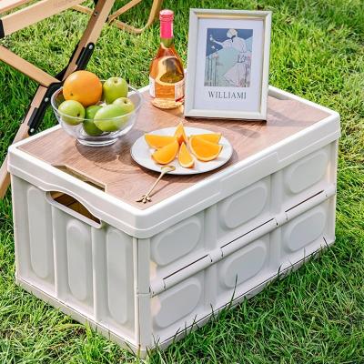 China Viable Storage Organization Desperate Case Folding Outdoor Camping Plastic Collapsible Storage Bins Container Storage Box for sale