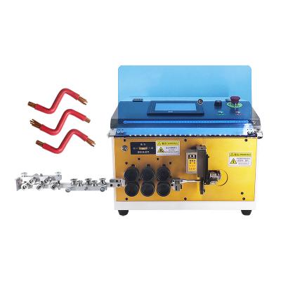 China From HONGFA Fully Automatic Rigid Two Wheel Drive Wire Stripping Machine Rigid Bending Machine and Cable Making Slitter for sale