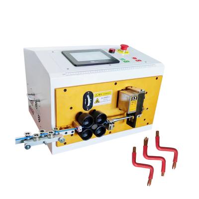 China HF-880S 35 Large Diameter BV Square Wire Super Hard Copper Cable Conductor Stripping and 2D Stripping Bending Machine for sale