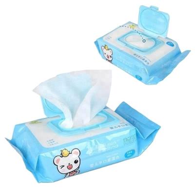 Chine Organic Wet Cleaning Pure Water Based Cotton Plant Lid Cover Newborn Baby wipes à vendre