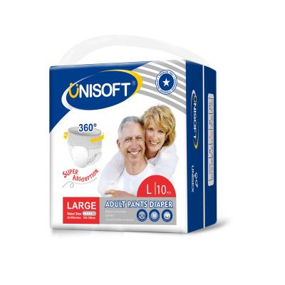 China Unisoft Free sample pants caring for diapers for adults adult diaper in bulk for sale