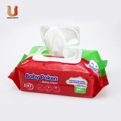 China Unisoft bamboo fabric soft delicate biodegradable organic cleaning anti-bacterial wet baby wipes zu verkaufen