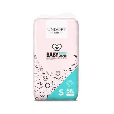 Chine Unisoft wholesale baby diaper manufacturer from China 3d leak 100% full inspection sleepy disposable baby diaper à vendre