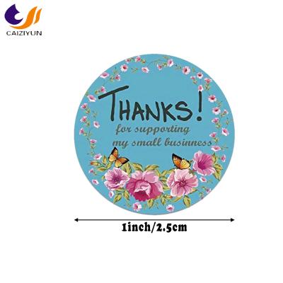 China Custom Barcode Private Design Printer Paper Thank You Stickers Covers for Small Business for sale