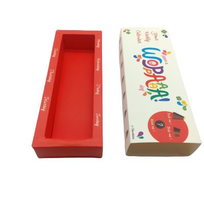 China Luxury Recycled Materials Rectangle Shoulder Chocolate Candy Packaging Boxes for sale