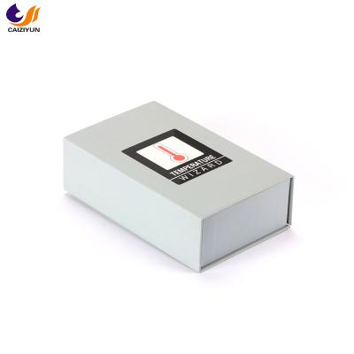 China Recycled Materials Competitive Price Logo Foldable Box With Window Custom Foldable Magnetic Lid Box With Ribbon for sale