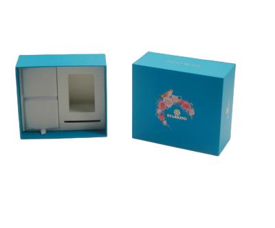 China Custom Recyclable Drawer Box With Handle Logo For Cosmetic Skincare Products for sale