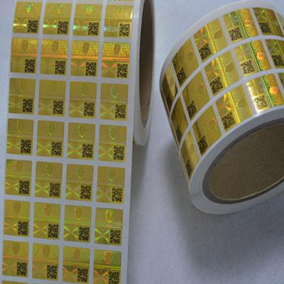 China Waterproof 3d Inkjet Security Adhesive Authenticity Hologram Printing Sticker Customized Original Paper for sale