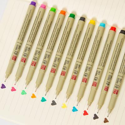 China Micro Fineliner Drawing Pen Park - Colorful Waterproof Archival Ink Micro-Line Art Fine Point Pens for Sketching, Anime, Manga, Comic for sale