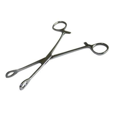 China Stainless Steel Sponge Forceps Slotted Piercing Supplies Piercing Tools for sale