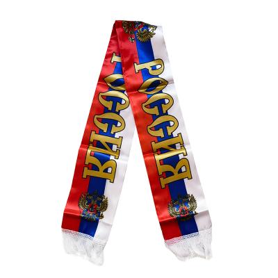 China Polyester For Soccer 2022 Russia World Flag Scarves Shawl for sale