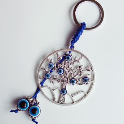 China Metal Blue Evil Eye The Shaft Of Life Wisdom Tree Master Chain Pendant for sale