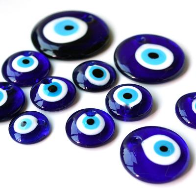 China Hanging Traditional Evil Eye To Ornament All Size Glass Blue Color Evil Eyes for sale