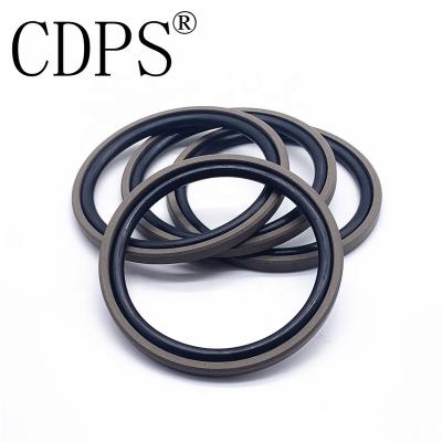 China Mechanical Excavator Excavator Hydraulic Cylinder Seal Parts SPGO Type Piston Seal 90*6.1 for sale