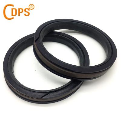 China Excavator Cylinder Piston Seal SPGW 90mm oil resistance with PTFE and bronze hardware in stock for sale