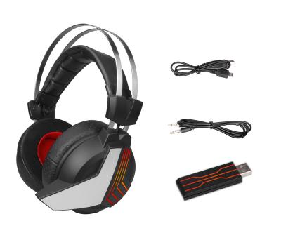 China Virtual Gaming 7.1 Surround - 2.4Ghz Wireless Gamer Wireless Headphones Headsets Large Sound Gaming Earmuffs for sale