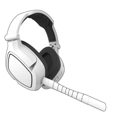 China 2.4Ghz Wireless Headband Kid Headsets 7.1 Edging - Wireless Noise Gaming Headphones For PS5 PC PS4 Switch White Color for sale