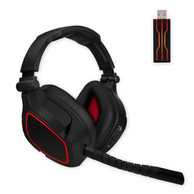 China Perfect Sound Wireless 2.4G USB Gaming Headset for Nintendo Switch, PS4, PS4 Slim and PC, Deep Bass and Rotating Metal Ear Cups for sale