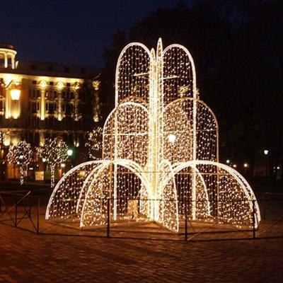 China Static Or Flash New Design Outdoor Street Decoration Light 3d Fountains Light for sale