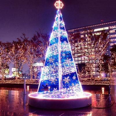 China Commercial Use Outdoor Customized Led Lighting 3d Christmas Tree Pattern Light for sale