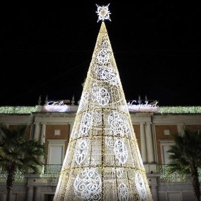 China Commercial Use Large Multicolor Popual Outdoor 3d Christmas Tree Waterproof Decorative Lights for sale