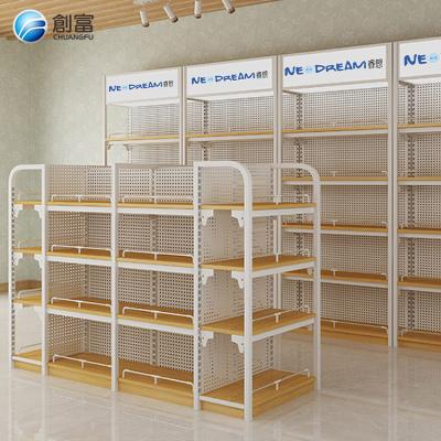 China Single Sided Grocery Used Equipment Rack Shelving Gondola Metal Display Shopping Supermarket Shelves / Rack for sale