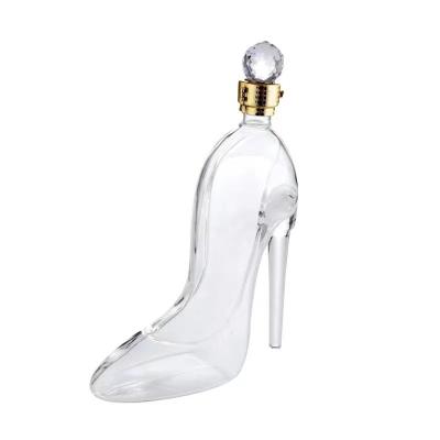 China New hand swollen high heel shoes the shape glass whiskey for sale