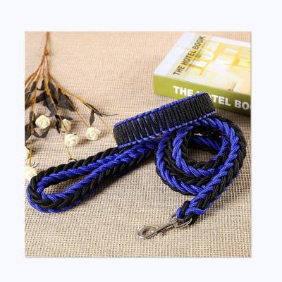 China Good Quality Pet Neck Collar Macrame Woven Dog Leash Pet Stocked Leash for sale