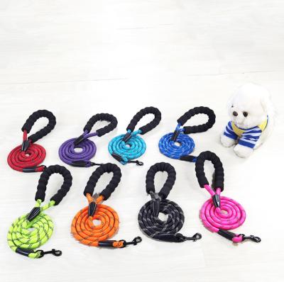 China SPARE manufacturers wholesale cheap and good quality pet supplies large diameter reflective multicolor nylon dog leash for sale